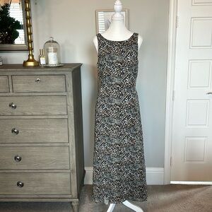 CDC Caren Desiree Company: Animal Print Sleeveless Maxi Dress Size 6